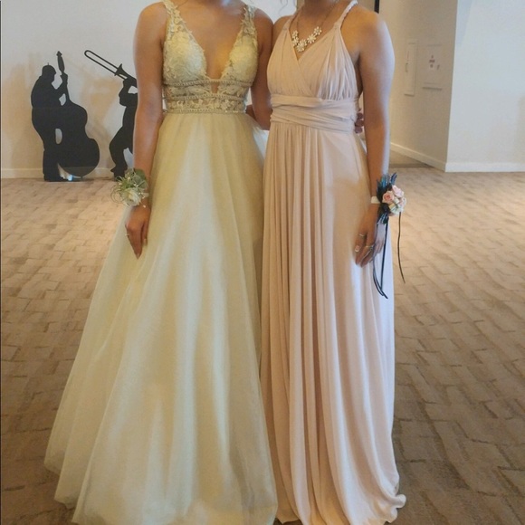 Sage Color Prom Dress - Picture 2 of 5